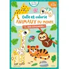Image de Colle et colorie - Animaux du monde - Isabelle Jacqué - Fleurus - broché - Document jeunesse
