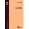 Image de Oeuvres - Antoine de Bertin - L'harmattan - broché - Anthologie broché