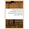 Image de Réclamation de la Samaritaine contre un almanach donné sous son nom - Collectif - Hachette Bnf - broché - Livre