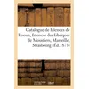 Image de Catalogue de faïences de Rouen, faïences des fabriques de Moustiers, Marseille, Strasbourg - Fulgence - Hachette Bnf - broché - Livre