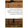 Image de Essai sur la littérature anglaise et considérations sur le génie des hommes des temps Et des révolutions. Tome 2 - François René de Châteaubriand - Hachette Bnf - broché - Livre