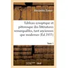 Image de Tableau synoptique et pittoresque des littératures les remarquables, tant anciennes que modernes Et nommément de la grecque littérale, de la latine, de la gallique. Tome 1 - Alexandre Timoni - Hachette Bnf - broché - Livre