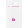 Image de Face à l'immémorable - Louis-René Des Forêts - Fata Morgana - broché - Roman