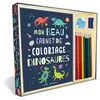 Image de Mon beau coffret de coloriage - Dinosaures - Un livre de coloriages, 8 crayons de couleur, un taille-crayon et des stickers - Collectif - Mila Boutan Eds - Document jeunesse (donnée non spécifiée)