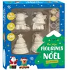 Image de Mes jolies figurines de noël a peindre - 4 figurines + 12 pot - Collectif - 1 2 3 Soleil - Jeux livres objets