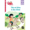 Image de Téo et Nina GS CP Niveau 1 - Téo et Nina à dos d'âne - Marie-Hélène Van Tilbeurgh - Hatier - broché - Scolaire / Universitaire