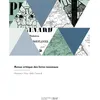 Image de Revue critique des livres nouveaux - Joël Cherbuliez - Hachette Bnf - broché - Livre