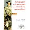 Image de Introduction au droit anglais et aux institutions britanniques - 3e édition Edition 2005 - Danièle Frison - Ellipses - broché - Scolaire / Universitaire broché