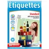 Image de Lot de 600 étiquettes standard Multi-usage Micro Application 2,96 x 6,05 cm Blanc