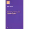 Image de Vous ne pouvez pas vous souvenir - Olivier Berger - L'harmattan - broché - Roman