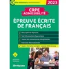 Image de CRPE   Admissibilité   Épreuve de français (Concours 2023) Inclus sujets 2022 - Manuelle Taoussi - Studyrama Eds - broché - Scolaire / Universitaire broché