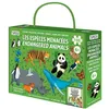 Image de Voyage, découvre, explore - Les espèces menacées + puzzle 100 pieces, édition bilingue français-anglais - Irena Trevisan - Sassi - Boîte ou accessoire - Jeux livres objets Boîte ou accessoire