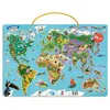 Image de Ma carte du monde magnétique en puzzle - Je découvre le monde avec Loup - Orianne Lallemand - Auzou Philippe Eds - Jeux livres objets