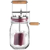 Image de KILNER Beurrier à manivelle 1l verre/acier inoxydable