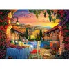 Image de Puzzle 1000 pièces : Coucher de soleil sur la Toscane