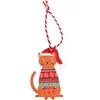 Image de Décoration de noël chat Rex London Marron 5x7,5x0,3 cm 29440