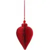 Image de Décoration de noël en nid d'abeille Rex London Rouge 6,2x6,2x16,5 cm 29816