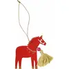 Image de Décoration de noël cheval en bois Rex London Rouge 1x9,5x15,4 cm 29889