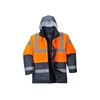 Image de Parka bicolore parka bicolore orange/marine t2xl 200 - 300 g entre 4 et 6 2xl polyester parka 1 pièce(s) classe 3 bleu, orange - portwest