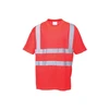 Image de Tee-shirts manches courtes tee-shirt manches courtes rouge tm m 100 - 200 g polyester rouge t-shirt 0 1 pièce(s) classe 2 - portwest