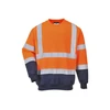 Image de Sweats bicolores sweat bicolore orange/marine txl 200 - 300 g xl polyester / coton sweat 0 1 pièce(s) classe 3 bleu, orange - portwest