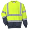 Image de Sweats bicolores sweat bicolore jaune/marine txl 200 - 300 g xl polyester / coton sweat 0 1 pièce(s) classe 3 bleu, jaune - portwest