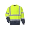 Image de Sweats bicolores sweat bicolore jaune/marine t3xl 200 - 300 g 3xl polyester / coton sweat 0 1 pièce(s) classe 3 bleu, jaune - portwest