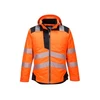 Image de Parka hv t400 entre 4 et 6 xl 100 - 200 g parka polyester, polyuréthane 1 pièce(s) parka hv pw3 orange/noir txl noir, orange classe 3 - portwest