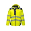 Image de Parka hv t400 entre 4 et 6 l 100 - 200 g parka polyester, polyuréthane 1 pièce(s) parka hv pw3 jaune/noir tl jaune, noir classe 3 - portwest