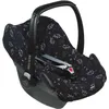 Image de Housse pour siège auto Romantic Leaves Black (groupe 0+)