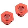 Image de AR310447 Wheel Hex Aluminum 17mm/13.6mm  Red (2) AR310447-ARAC9413