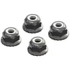 Image de AR708008 - Flanged Nyloc Locknut 4mm Silver (4) AR708008-ARAC9699