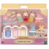 Image de Les triplés lapin chocolat et accessoires puériculture - Sylvanian Families 5532