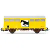 Image de Wagon fermé SNCF à 2 essieux Gs pour le transport de chevaux, jaune Jouef-HJ6232