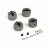 Image de FTX TEXAN 1/10 METAL WHEEL HEXES & PINS (4PC) FTX9895