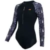 Image de Combinaison courte néoprène manches longues femme Zone3 OWS Renew SW25WOWSLS101 Noir 4XL