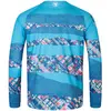 Image de Maillot manches longues Endura Patchwork Ltd RE5104BAB Bleu M