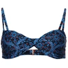 Image de Haut de bikini bandeau torsadé bohème femme Superdry Bleu 40 W3010156A-5KX