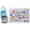 Image de Set de table à colorier lavable et réutilisable Dino avec 10 feutres