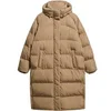 Image de Doudoune longue à capuche femme Superdry Marron L W5011801A-8KO