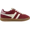 Image de Baskets à lacet en daim femme Gola Cyclone Rouge 37 CLB762RW