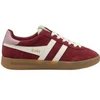 Image de Baskets à lacet en daim femme Gola Cyclone Rouge 39 CLB762RW