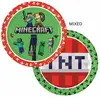 Image de Lot de 8 assiettes plate 23 cm - Minecraft LMNC95441