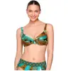 Image de Haut de maillot de bain balconnet non préformé femme Luna Jade Bleu 95D 94185LU-imprimé