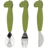 Image de Set de couverts en silicone Mr. Dino (3 pièces)
