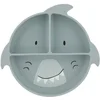Image de Assiette à compartiments en silicone Mr. Shark