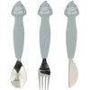 Image de Set de 3 couverts en silicone Mr. Shark