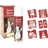 Image de Bombe à neige artificielle 150ml avec pochoirs FETE-22246