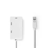 Image de Nedis Adaptateur Mini-DisplayPort vers HDMI, DVI et VGA (Mâle/Femelle)
