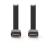 Image de Nedis Câble HDMI plat haute vitesse avec Ethernet Noir (3 mètres)